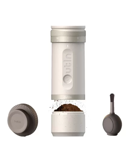 Fino Portable Electric Coffee Grinder | Sandstone white